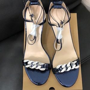 Womens Ankle Buckle Cross Strap Stiletto Sandals